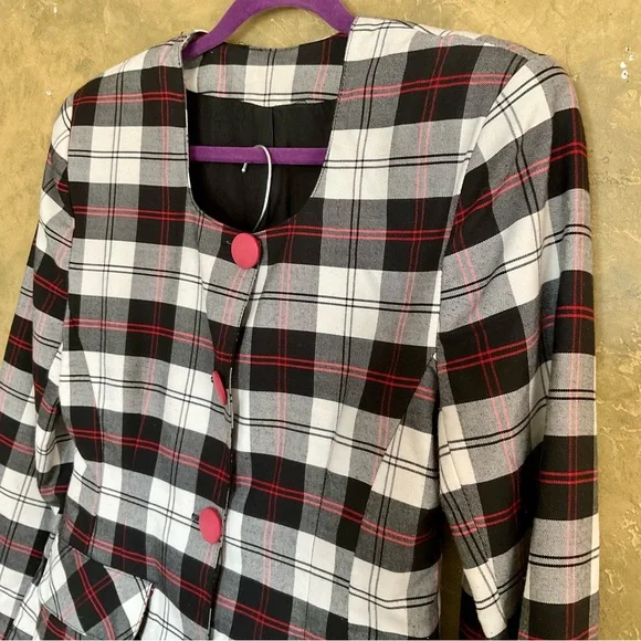 ​Quorum Vintage | 90s Plaid Skirt Suit Set | Clueless Core | S - Picture 6 of 14